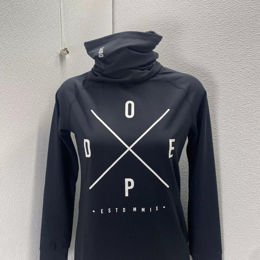 NEW DOPE Womens Snuggle Turtleneck Base Layer Top Size XS Black - Picture 10 of 12